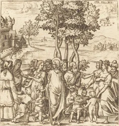 Krisztus megáldja a gyermekeket