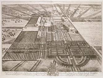 Tollaslabdaház Gloucester megyében, vésette Johannes Kip (kb. 1652-1722) (lásd még: 192764)