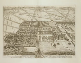 Tollaslabdaház Gloucester megyében, vésette Johannes Kip (kb. 1652-1722) (lásd még: 192765)