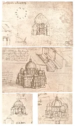 Négy rajz az egyházi építészetről, c1472-c1519 1883