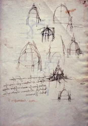 Tanulmányok a katedrális lámpásához, a Codex Trivulzianusból