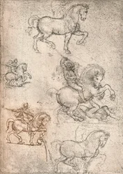 Tanulmány a Sforza-emlékműhöz, c1482-c1499 1883