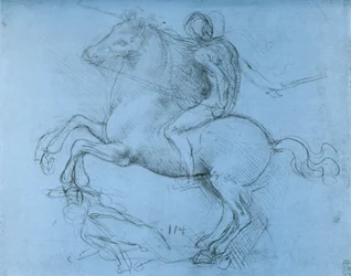 Tanulmány a Sforza-emlékműhöz, c1488-1493, 1954.