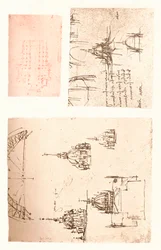 Három rajz a milánói dómról, c1472-c1519 1883