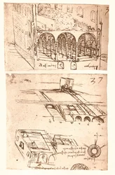 Két építészeti rajz, c1472-c1519 1883