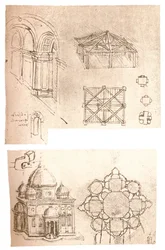 Két építészeti rajz, c1472-c1519 1883