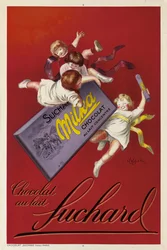 A Suchard Milka csokoládéjának reklámplakátja, 1925