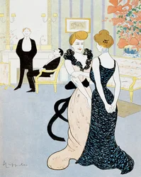 Egy másik megoldás a rejtélyre, Leonetto Cappiello (1875-1942) rajza