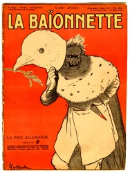 A „La Baionnette” címlapja, színekben szatirikus