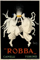 A Spumante Robba Canelli reklámplakátja, Torino, Olaszország, 1921