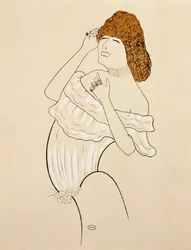 Sarah Bernhardt (1844-1923) a Camelias hölgyet alakítja, Alexandre Dumas (1824-1895) regényének színházi adaptációja, Leonetto Cappiello (1875-1942) metszet