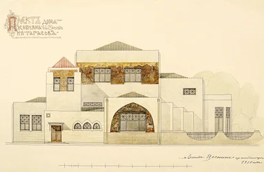 Projekt az N.L. Tarasov-ház, 1910-1911.