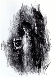 Illusztráció M. Lermontov Álarcos drámájához, 1891