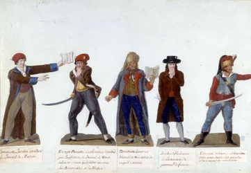 A francia forradalom kartonfigurái