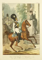Az Életvédő Cuirassier Ezred törzskara és vezető tisztjei, c. 1830