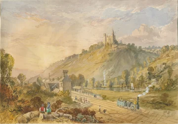Alton – A pályaudvarról: akvarellfestés és [c 1830-1840]