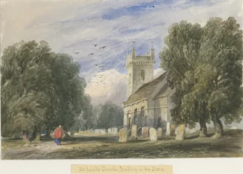 A Bradley-in-the-Moors-i templom, dátum nélkül [1830-1840 körül]