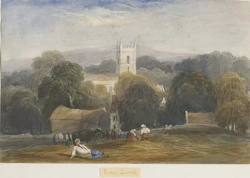 Sheen Church: akvarell festészet, és [c 1830-1840]