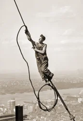 Építőmunkás, Empire State Building, New York, kb. 1930