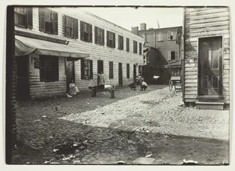 Feketéknek szánt sikátori lakások fehér lakókkal, Washington, D.C.