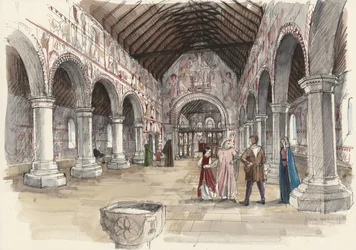Szent Péter templom, Barton-upon-Humber, Lincolnshire (akvarell, papír)