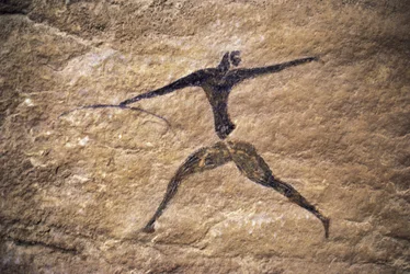 Íjász, barlangfestés, Tassili n
