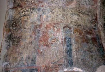 Freskó Mihály arkangyal templomában, Kantanos, Kréta, Görögország (fotó)