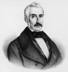 Giovanni Baldasseroni gróf (1795-1876), olasz politikus és Toszkána utolsó miniszterelnökének portréja, metszet