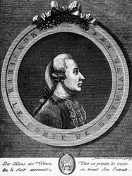 III. Gusztáv (1746-1792), svéd király 1771-től portréja, metszet