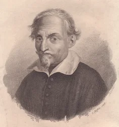 Alessandro Tassoni (1565-1635) olasz író és költő portréja, S Maffeis rézmetsze