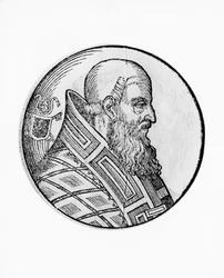 V. vagy VI. István portréja (meghalt 891-ben)