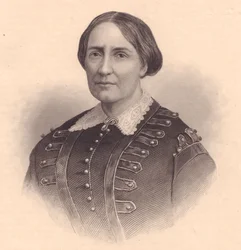 Teresa Christina of Bourbon-Two Sicilies, brazil császárnő (1822-1889) portréja, William Wellstood (1819-1900) metszet, 1870 körül