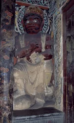 Szobor a Yungang kolostorból, Datong közelében. Kína.