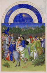 Május (Berry hercegének hóráskönyve). 1412-16
