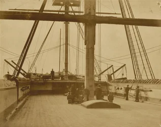 A HMS "Impregnable" fedélzete, 1852-1854 (fotó)