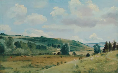 Nyári táj Dedham közelében, 1849 és 1855 között.