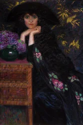 Ibolya női portré, 1920.