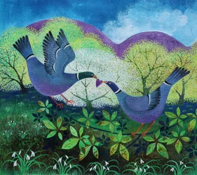 Love Birds, 2020, (akril papíron)