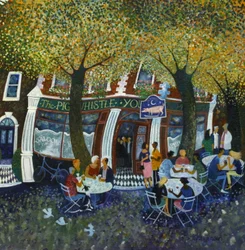 Pig and Whistle, 2011, (akril, papír)