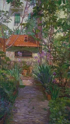 A triptichon vagy a virágzó kert (oldaltábla) (1907)