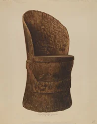 Fa rönkszék, 1938.