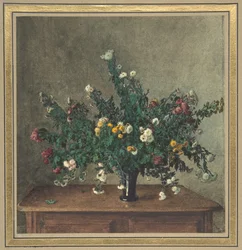 Kis krizantém csokor, 1862.
