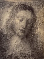 [Krisztus fejének másolata Leonardo da Vinci „Az utolsó vacsora” című művéből], 1857-61.