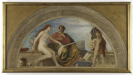 Vázlat a Salon des Lettres, Hôtel de Ville, Párizs: L