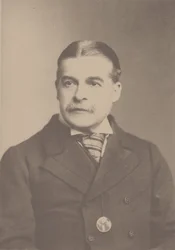 Sir Arthur Sullivan zeneszerző portréja 1842-1900, 1880-as évek.