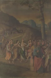Mirjam tánca Mózes történetéből, 1508 után
