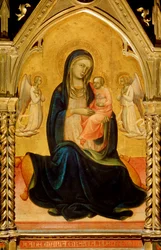 A Szűz és a Gyermek angyalokkal Alázat Madonna, c1408-c1410