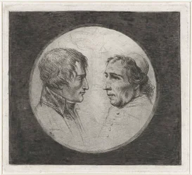Coclers, L B, Napóleon és VII. Pius pápa kettős portréja (1805 körül, Rijksmuseum)
