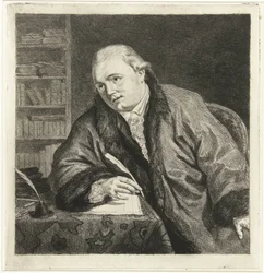 Johan Antoni Kauclitz Colizzi zeneszerző és rézkarc portréja
