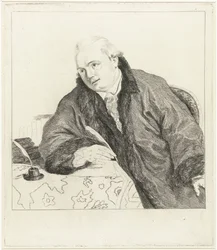 Johan Antoni Kauclitz Colizzi zeneszerző és rézkarc portréja